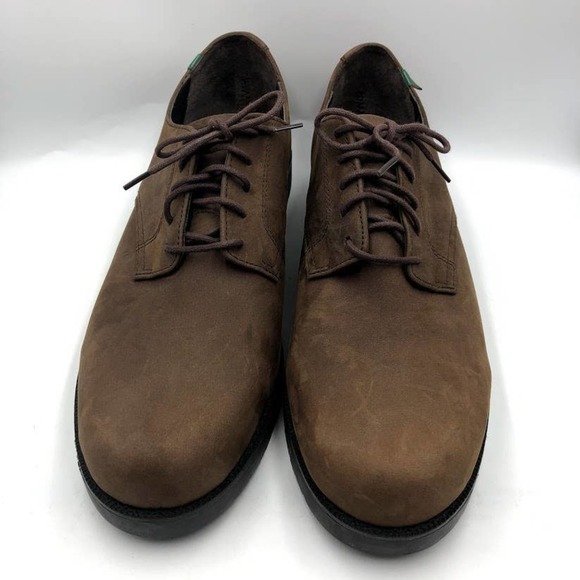 School Issue Men's Brown Leather Oxford Shoes - Picture 11 of 13